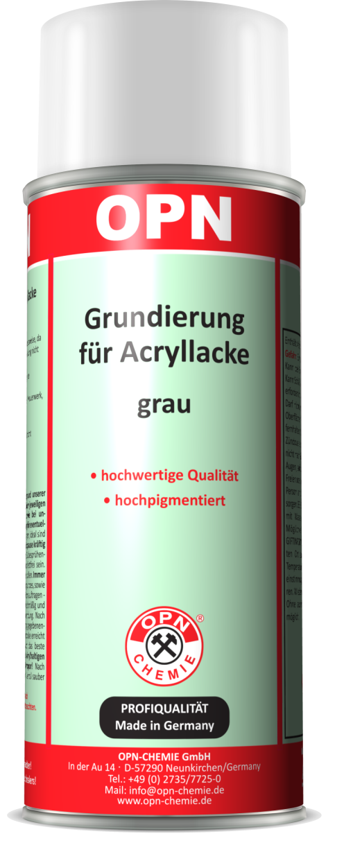 Grundierung in grau, rotbraun und weiss